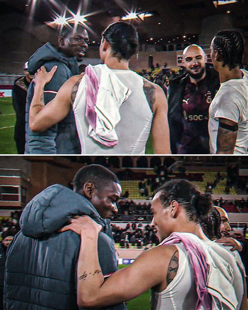 欧冠重逢！博格<a href=/zuqiuxiangguan/barcelona/ target=_blank class=infotextkey>巴萨</a>内场边寒暄，曼市德比旧将再聚首