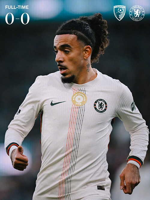 英超-切尔西0-0闷平伯恩茅斯 德拉普伤退蓝军先赛仍第4