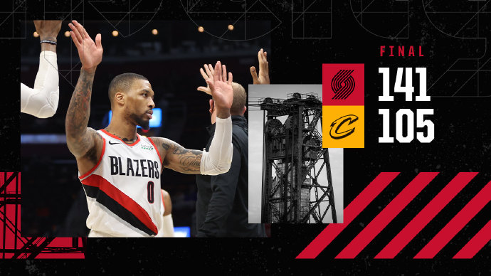 925直播讯 5月6日讯 NBA常规赛，骑士主场迎战开拓者
