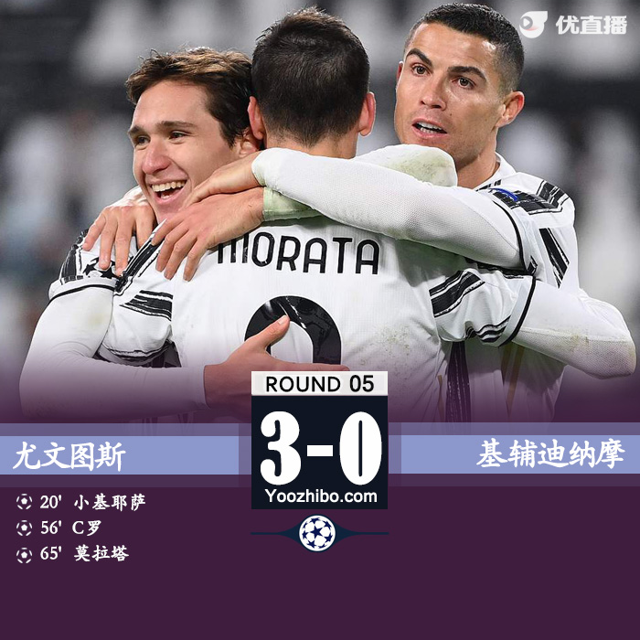 <a href=/zuqiuxiangguan/juventus/ target=_blank class=infotextkey>尤文图斯</a>3-0基辅迪纳摩