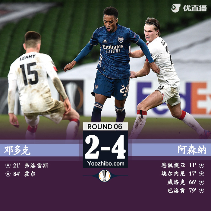<a href=/zuqiuxiangguan/arsenal/ target=_blank class=infotextkey>阿森纳</a>4-2邓多克